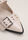 Womens Cream Biker Strap Slingback Ballet Pump