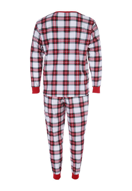 Mens Cream Check Pyjama Set