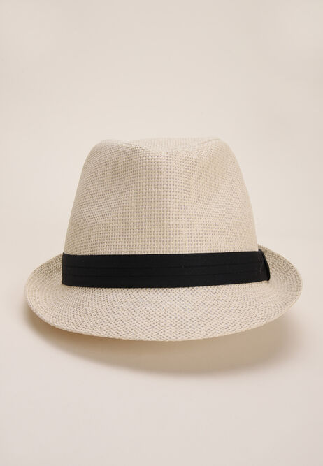 Mens Neutral Trilby Hat