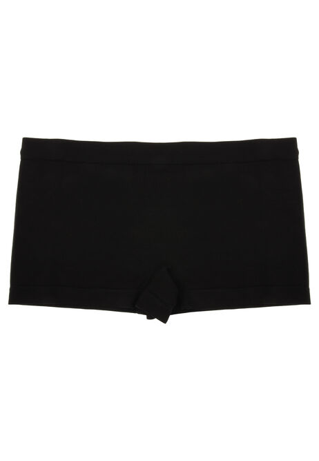 Womens Black Seam Free Briefs