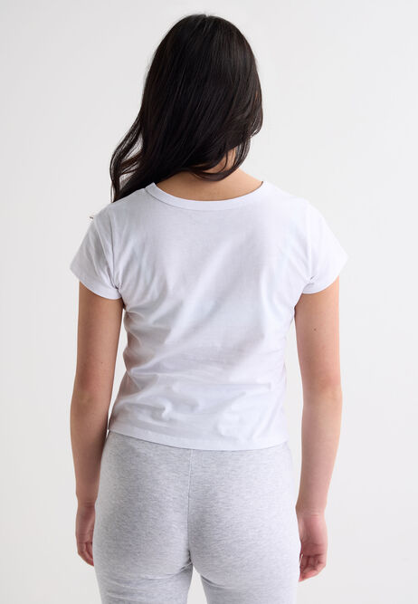 Older Girls White City Short Sleeve Top
