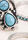Womens 4pk Silver & Turquoise Stone Rings