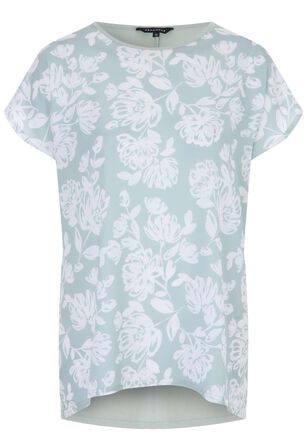 Womens Sage Floral Woven Top