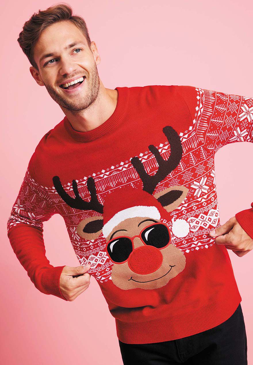 Mens christmas jumpers peacocks on sale