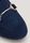 Womens Blue & Silver Bar Flat Loafer