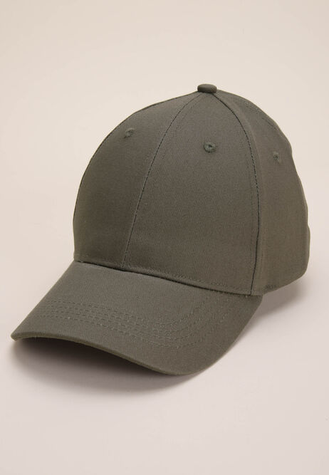 Mens Khaki Plain Baseball Cap