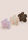Womens 3pk Lilac, Nude & Brown Flower Mini Claw Hair Clips