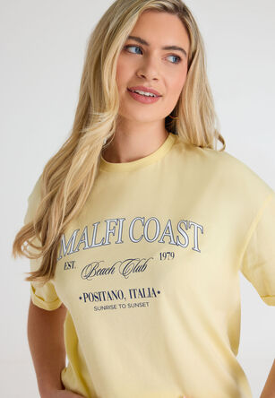 Womens Lemon Amalfi Coast T-shirt