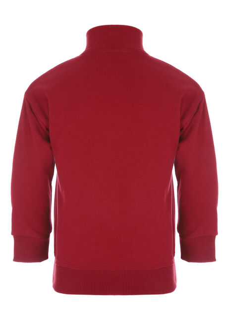 Younger Boys Red Zip Sweater
