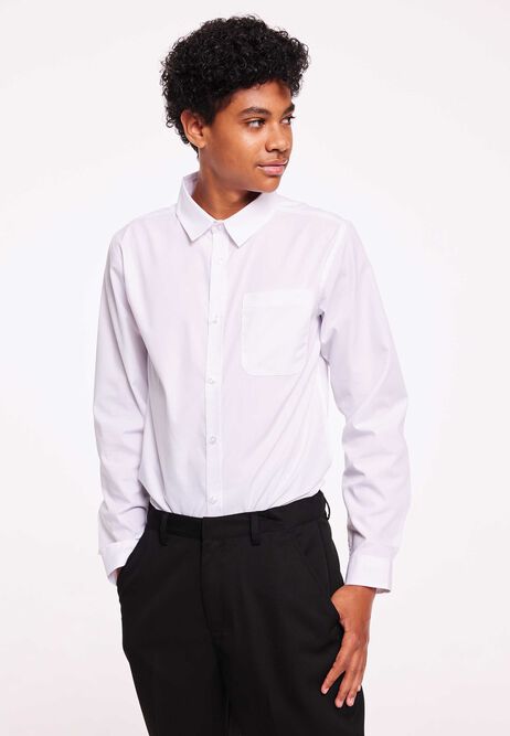 Older Boys Black Regular Fit School Trousers
