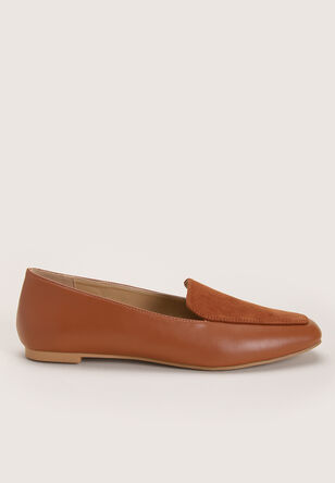 Womens Tan Suede Loafers