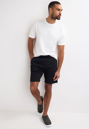 Mens Black Sport Sweat Shorts
