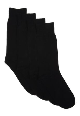 Mens 7pk Black Basic Socks