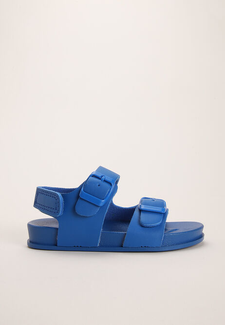 Younger Boys Blue Double Strap Sandals 