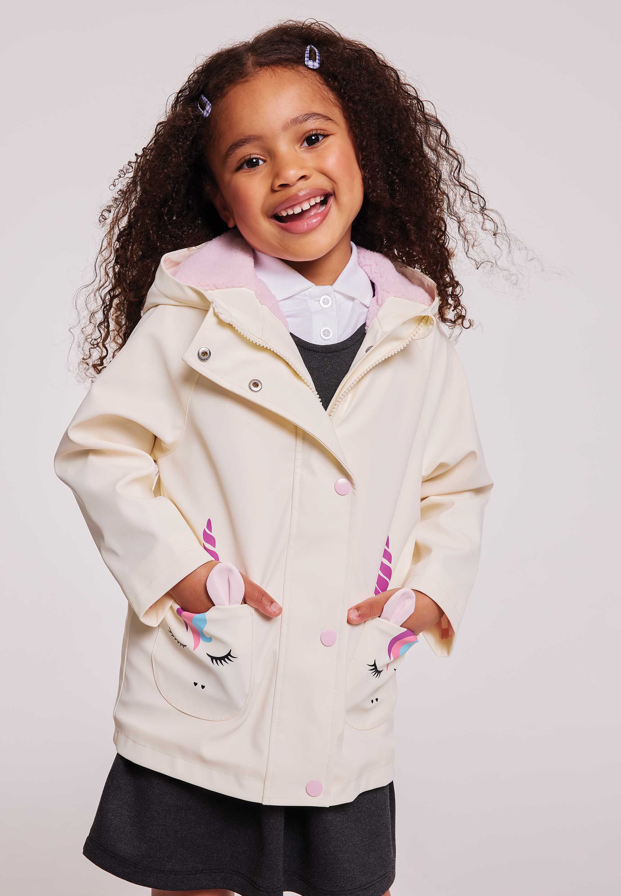 Pink unicorn coat deals