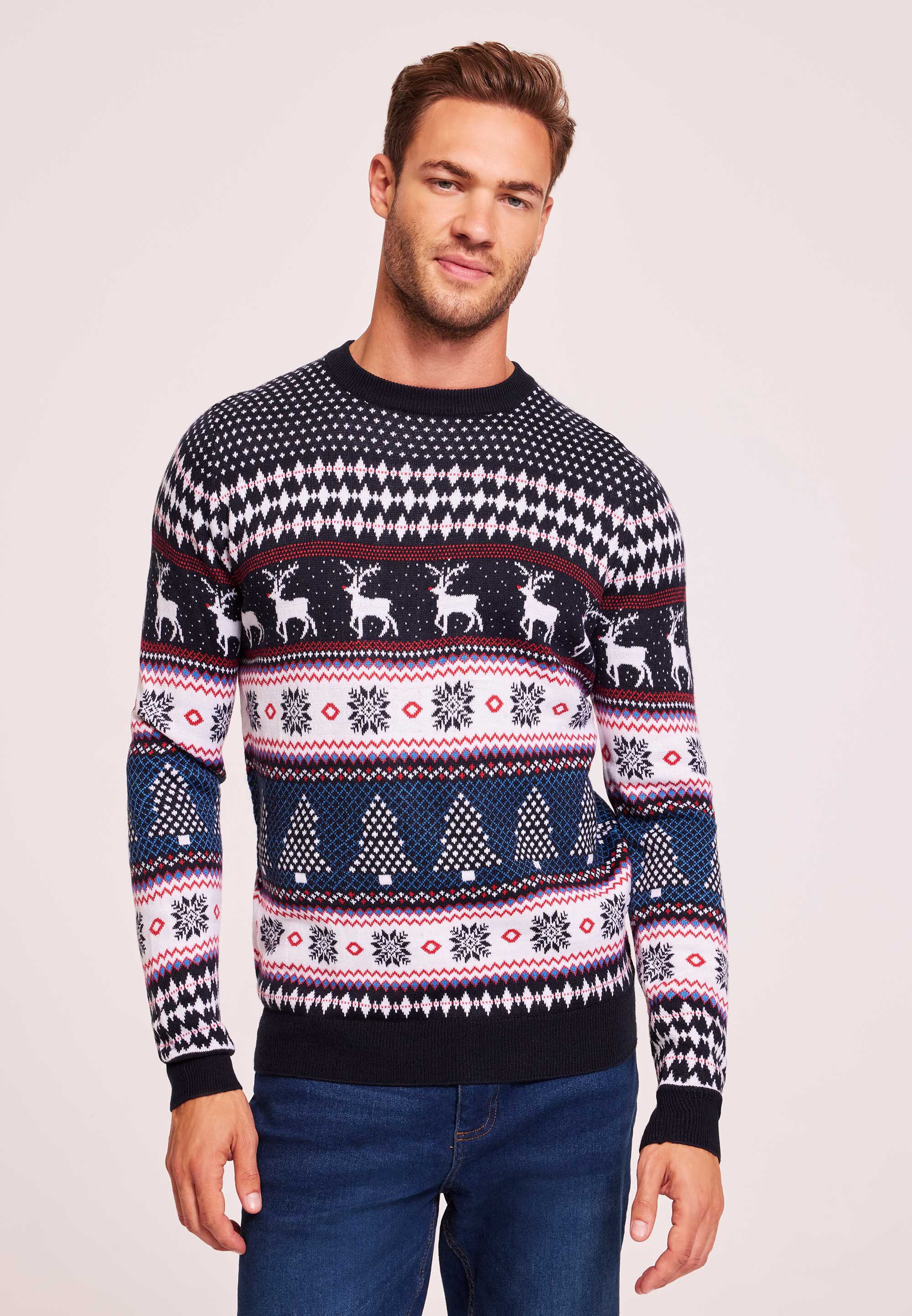 Men s Christmas Jumpers Peacocks