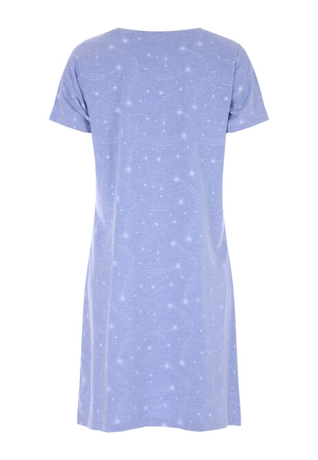 Womens Blue Denim Star Nightdress