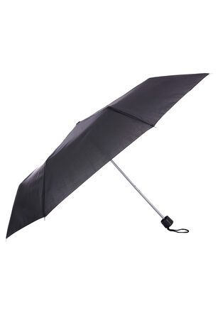 Womens Plain Black Umbrella 