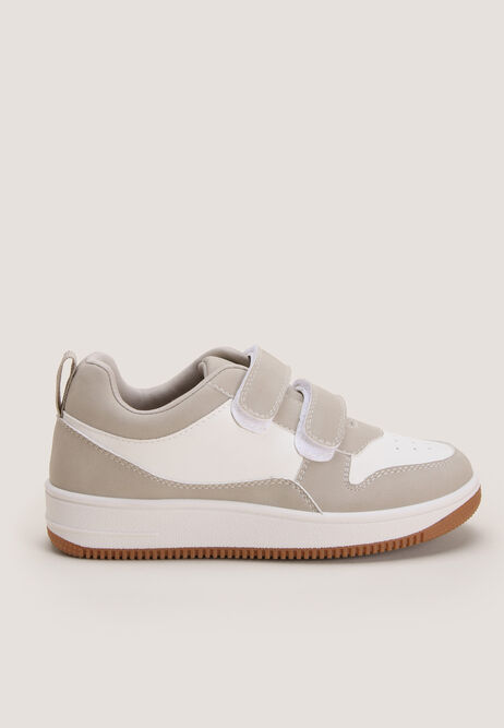 Younger Girl Beige Monochrome Trainer