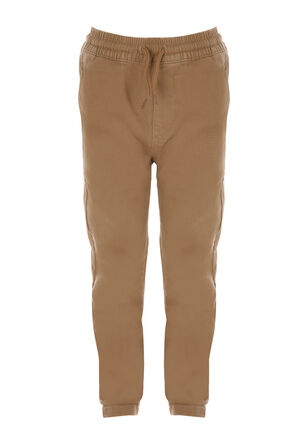 Younger Boys Plain Stone Chino Trousers