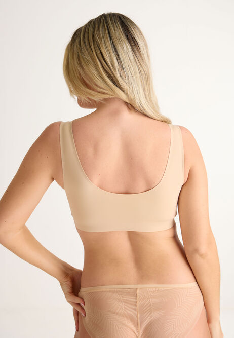 Womens Neutral Bra Top with Removable Pads
