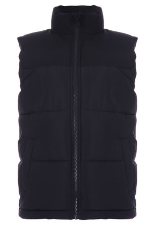 Older Boys Black Padded Gilet