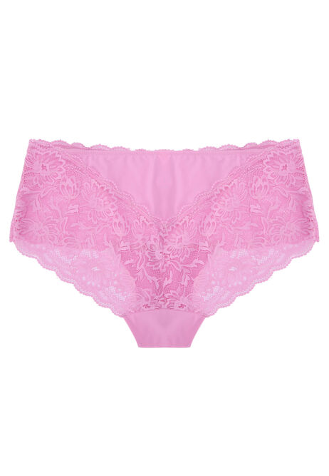 Womens Pink Lace Shorts