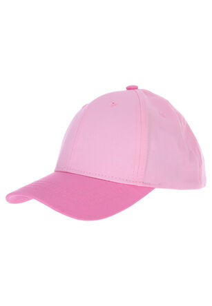 Younger Girls Pink Colour-block Cap 
