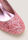 Girls Pink Glitter Block Heel Shoes