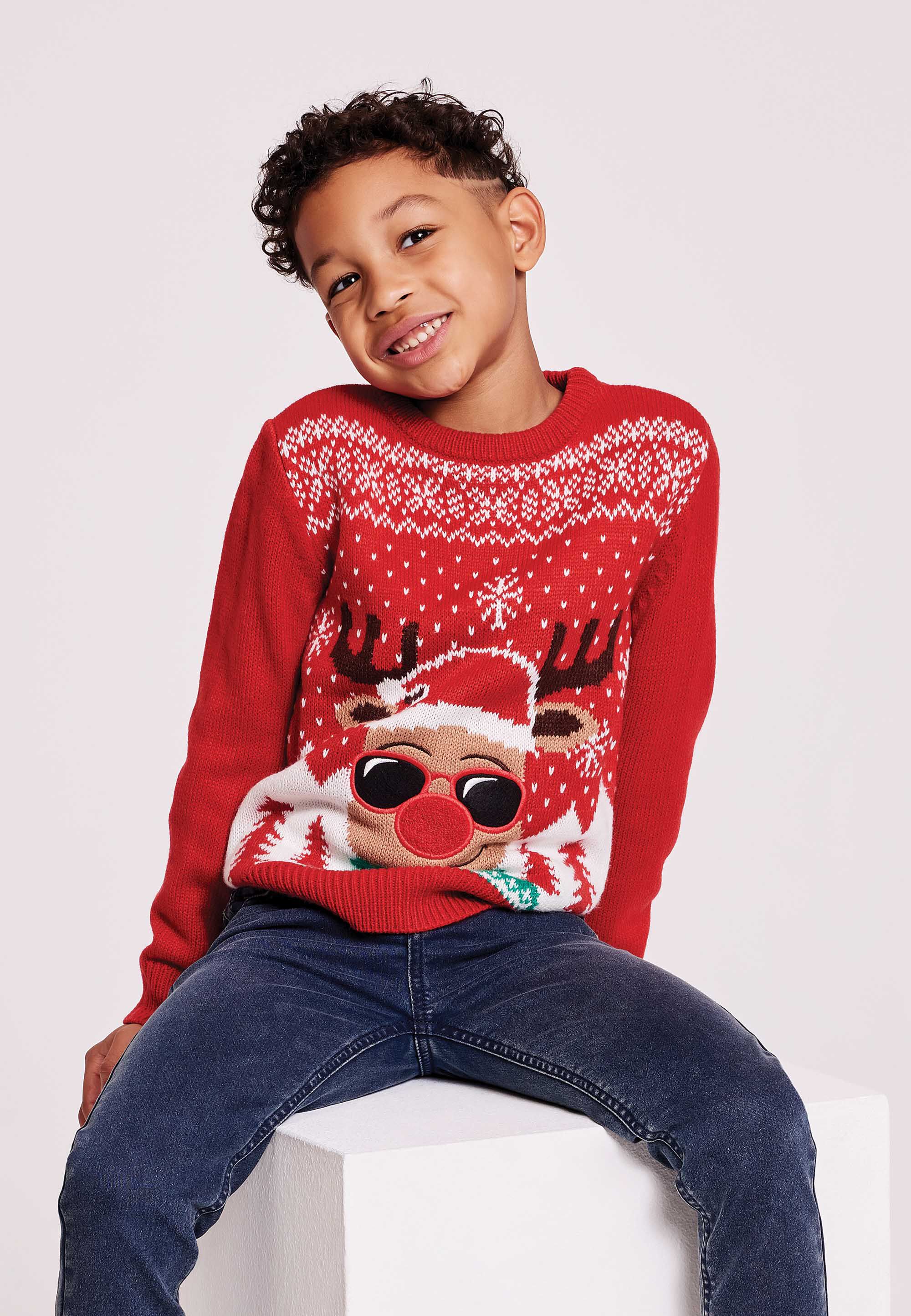 Boys Christmas Jumpers Shirts Peacocks