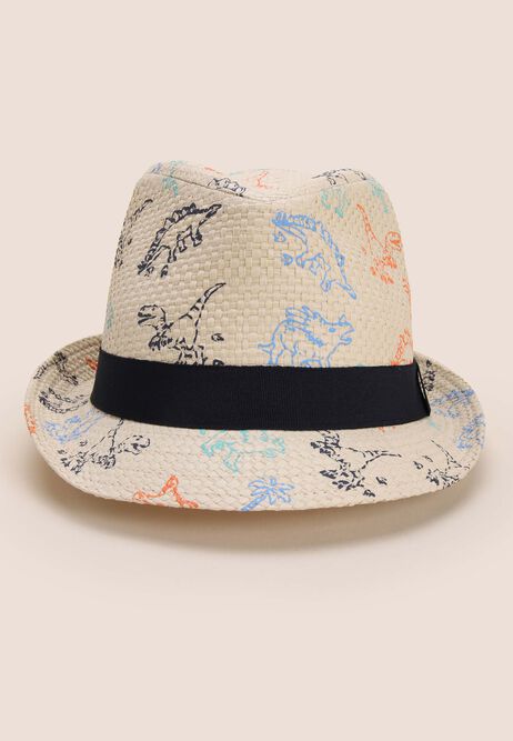 Younger Boys Natural Dino Trilby