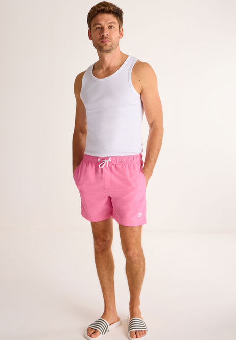 Mens Pink Swim Shorts