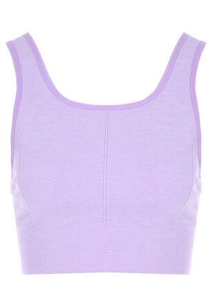 Womens Lilac Sports Crop Top 