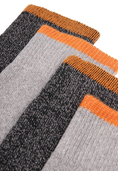 Mens 2pk Charcoal Everyday Comfort Thermal Socks