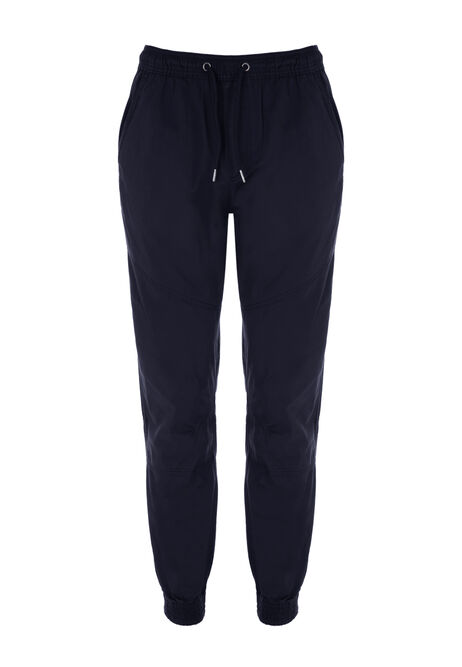 Mens Navy Cuffed Trousers 