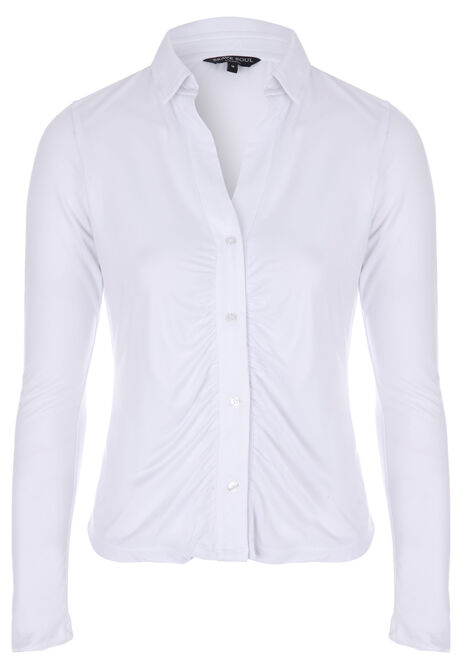 Womens Plain White Jersey Shirt  