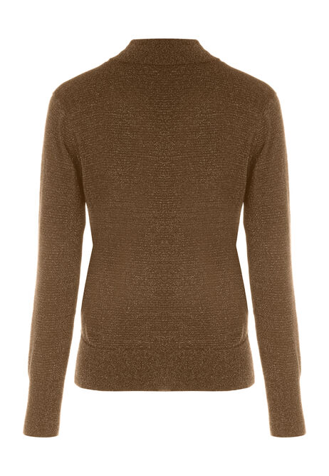 Womens Gold Sparkle Cut Out Jumper