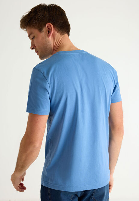 Mens Blue Basic T-Shirt