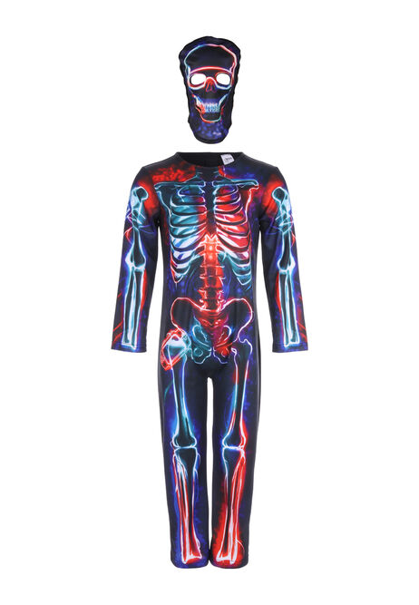 Kids Halloween Neon Skeleton Costume