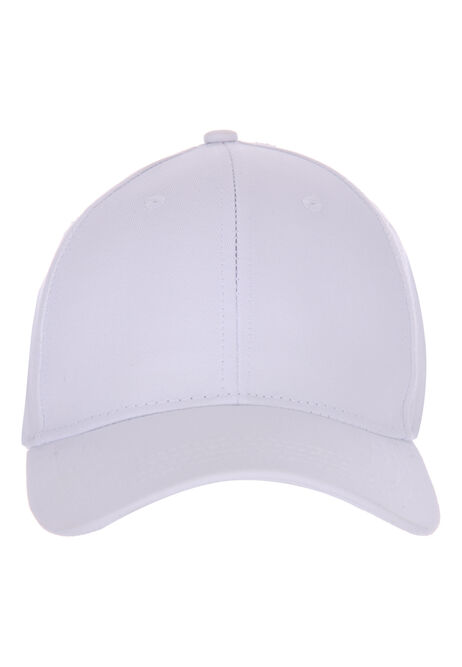 Mens Plain White Basic Cap