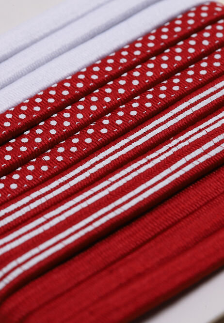 Girls 12pk Red School Hair Elastics