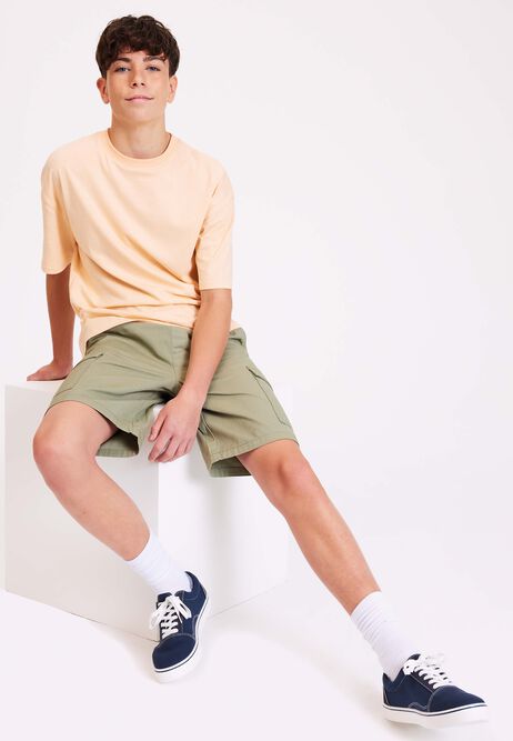 Older Boys Orange Relaxed Fit Tee