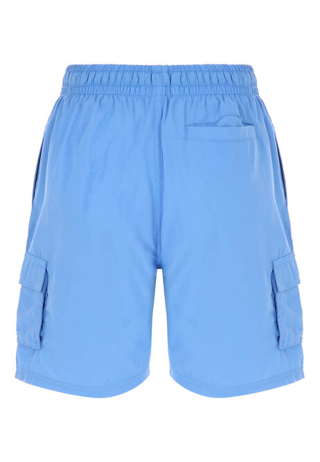 Older Boys Blue Cargo Swim Shorts