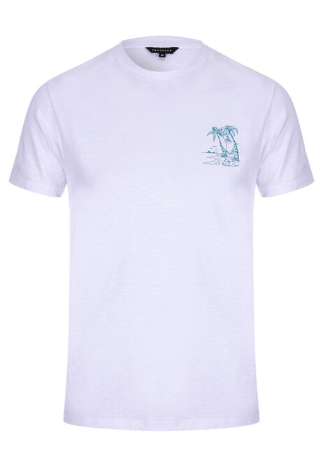 Mens White Pacific Coast T-shirt