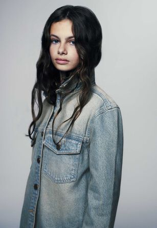 Older Girls Light Blue Denim Shirt Jacket