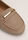 Womens Tan & Gold Bar Flat Driving Loafer