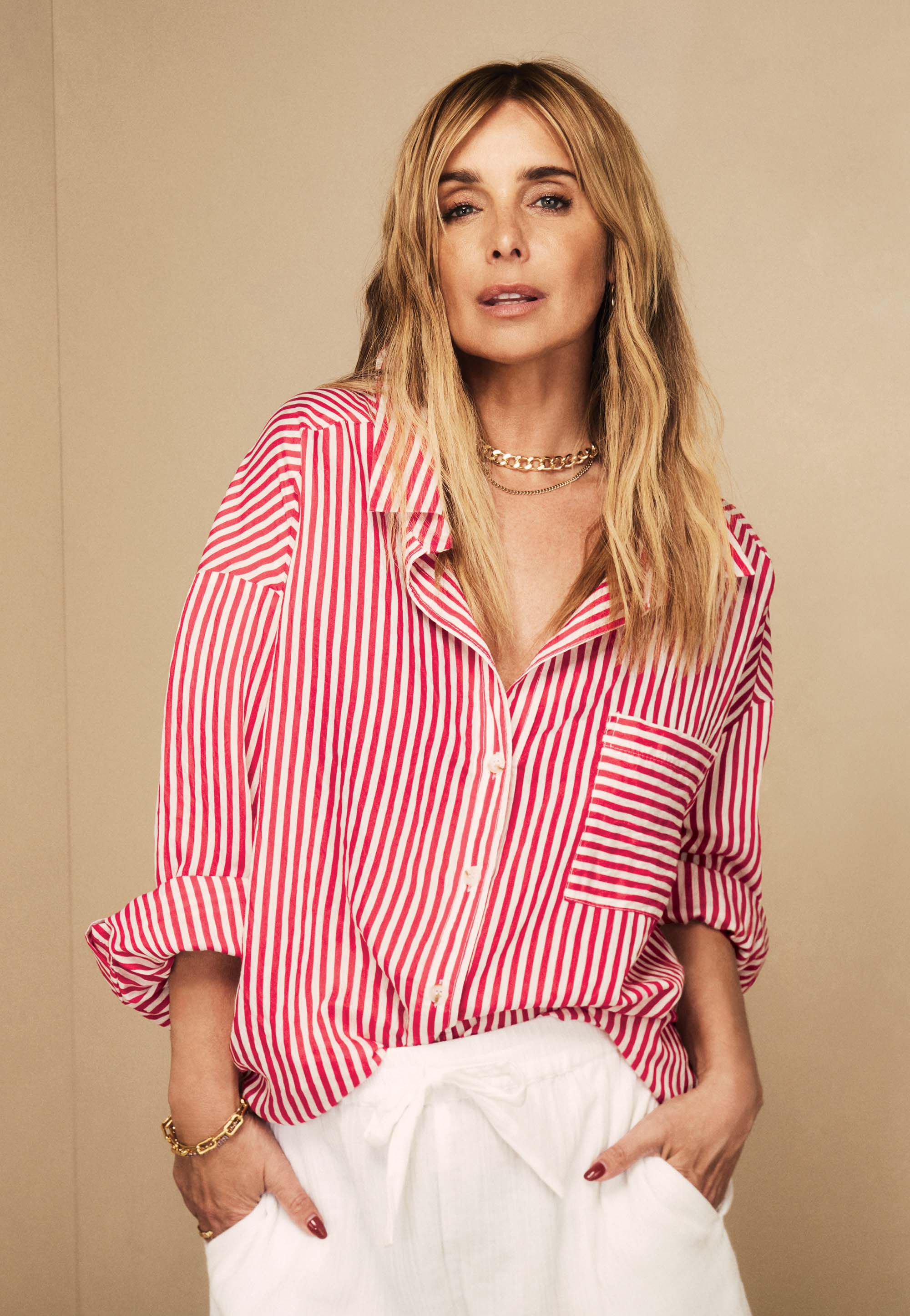 Womens Red White Stripe Long Sleeve Shirt Peacocks