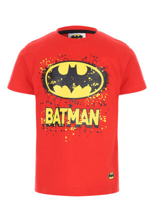 Younger Boys Red Batman T-Shirt 																																										