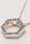 Womens Silver Hexagon Diamante Necklace 