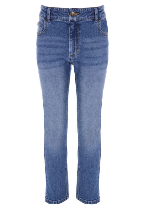 Older Boys Blue Straight Leg Jeans
